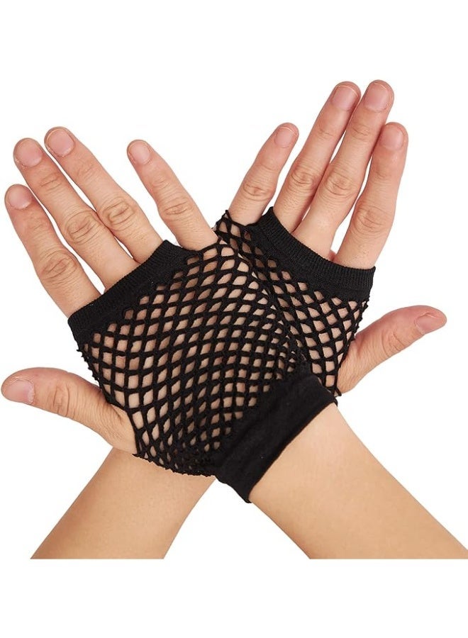 Lone Fishnet Gloves Fingerless For Women Fish Net Arm Sleeve Mesh Emo Goth Punk 80s Scene Accessories - Image 2